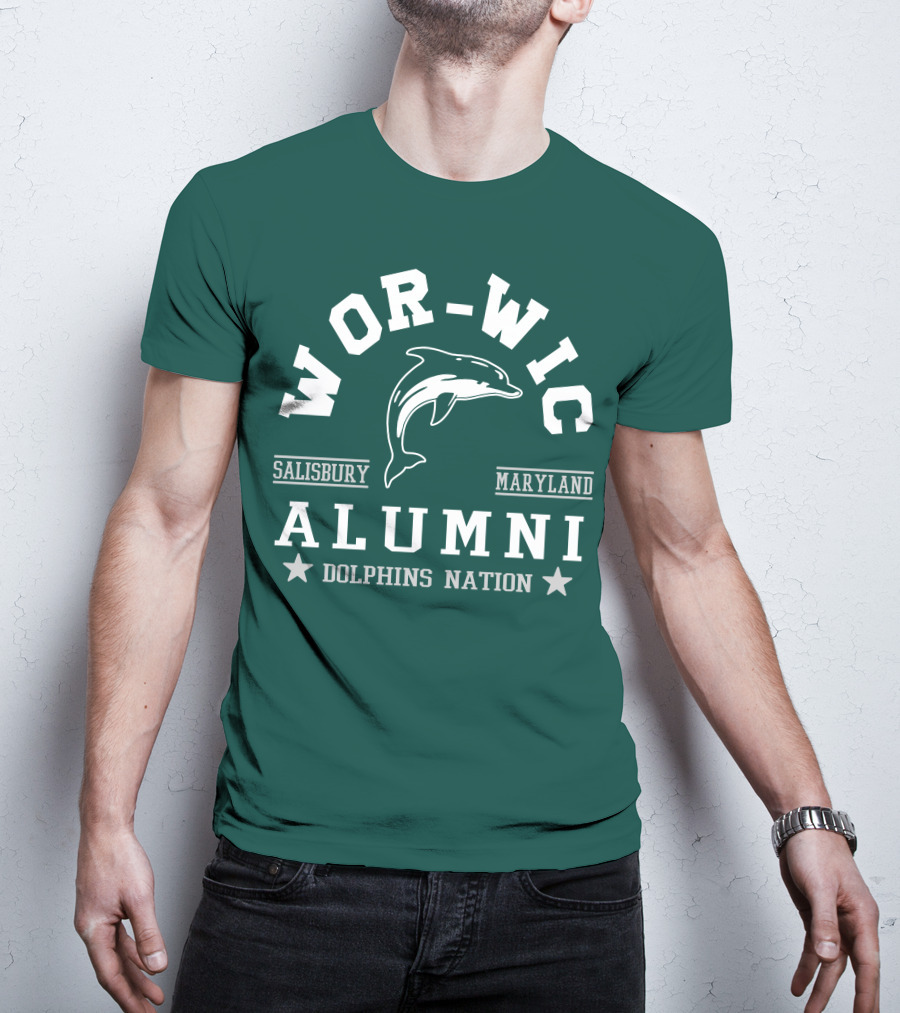 Wor-Wic Alumni Dolphins Nation Salisbury Maryland T-Shirt