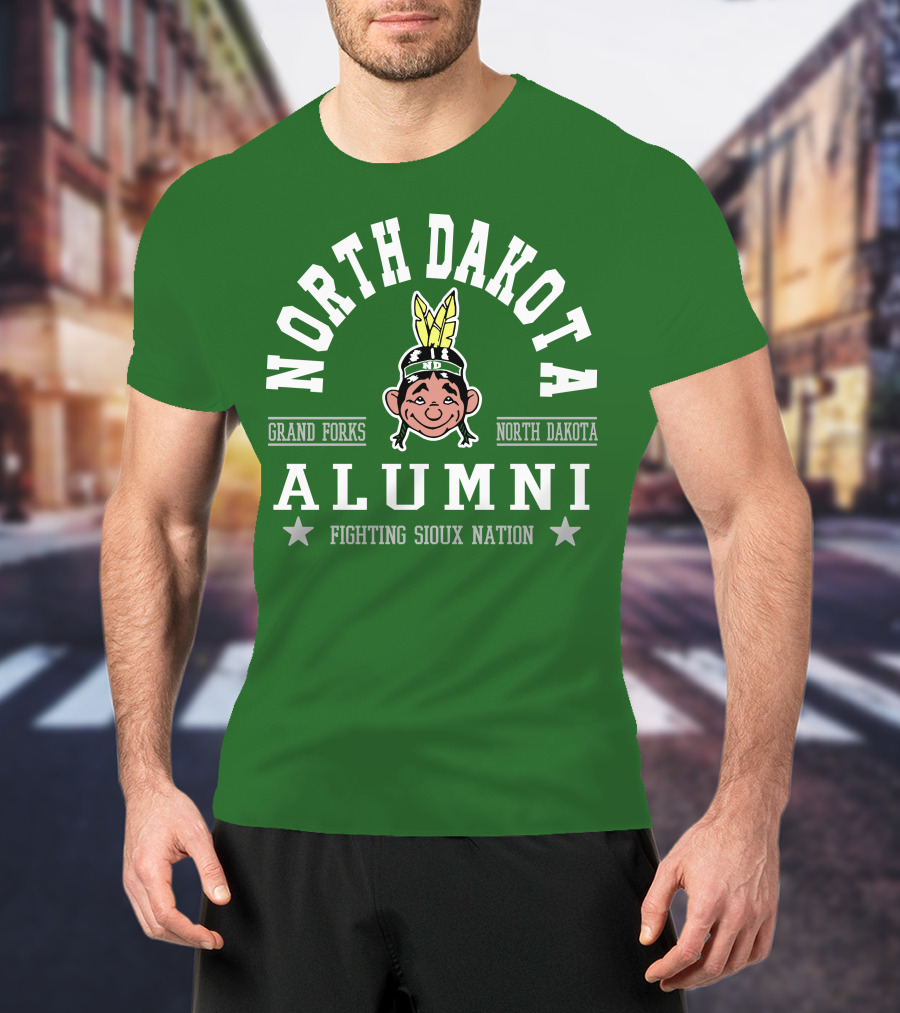 North Dakota Alumni Fighting Sioux Nation Grand Forks T-Shirt