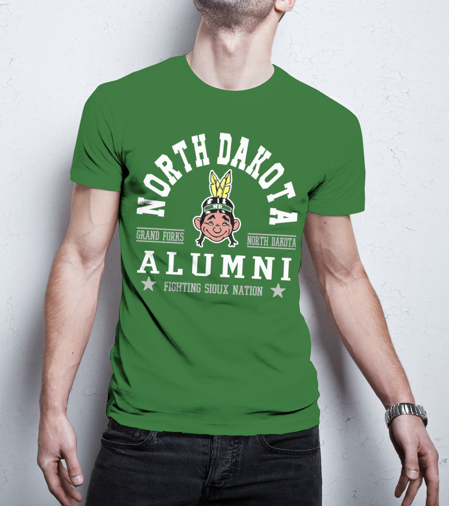 North Dakota Alumni Fighting Sioux Nation Grand Forks T-Shirt