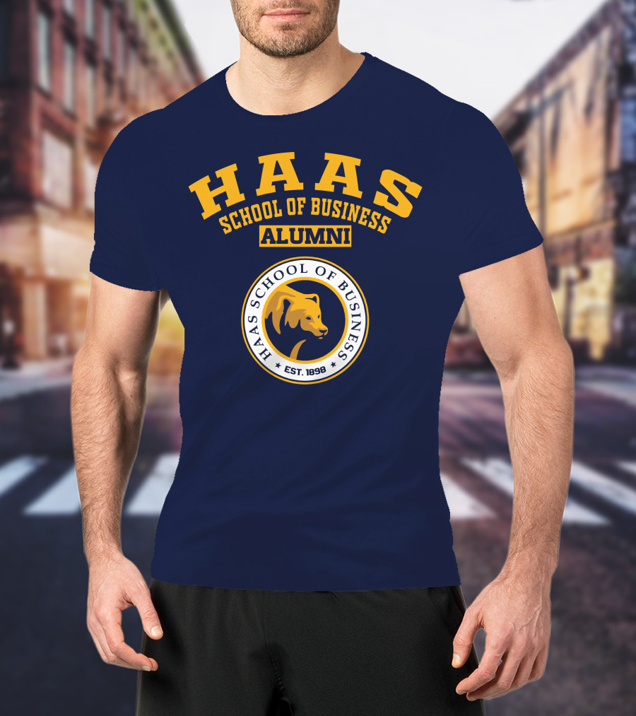 Haas School Of Business Alumni Est. 1898 Bear Emblem T-Shirt