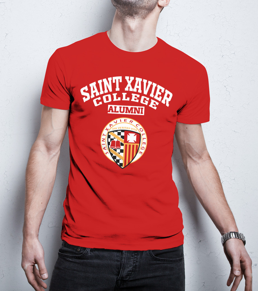 Saint Xavier College Alumni Crest Via Veritas Vita T-Shirt
