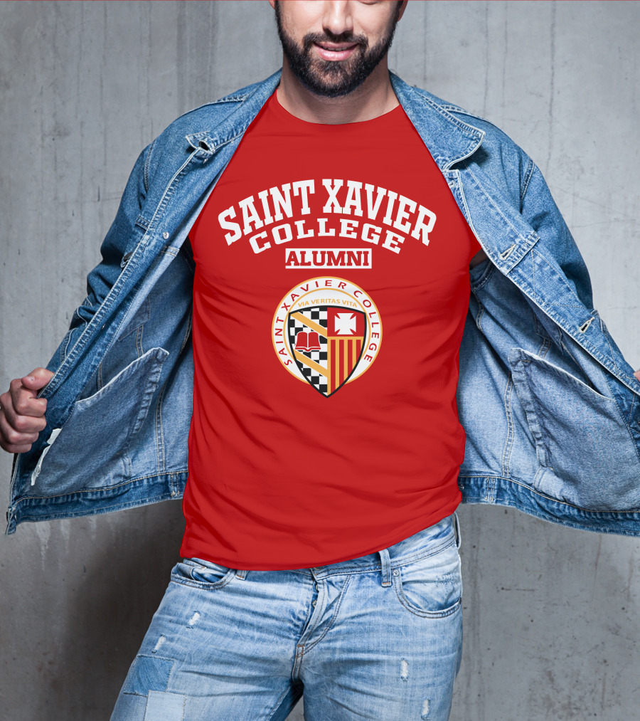 Saint Xavier College Alumni Crest Via Veritas Vita T-Shirt