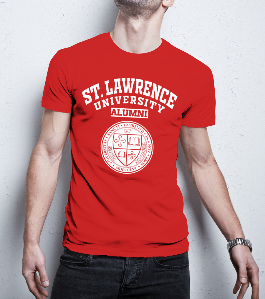 St. Lawrence University Alumni Seal Universitas Sancti Laurentii In Novo Eborio Fides Et Veritas MDCCCLVI T-Shirt