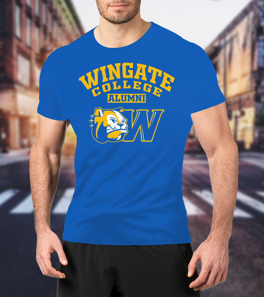 Wingate College Alumni Bulldog Mascot W T-Shirt