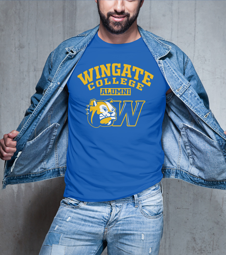 Wingate College Alumni Bulldog Mascot W T-Shirt