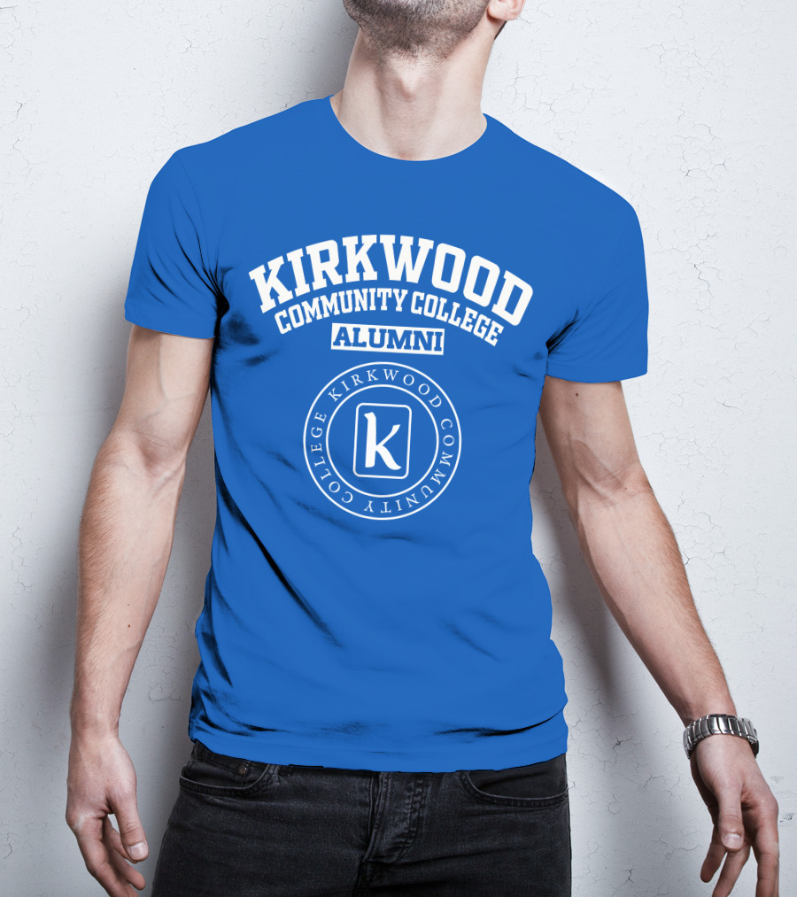 Kirkwood Community College Alumni K Blue Circle T-Shirt