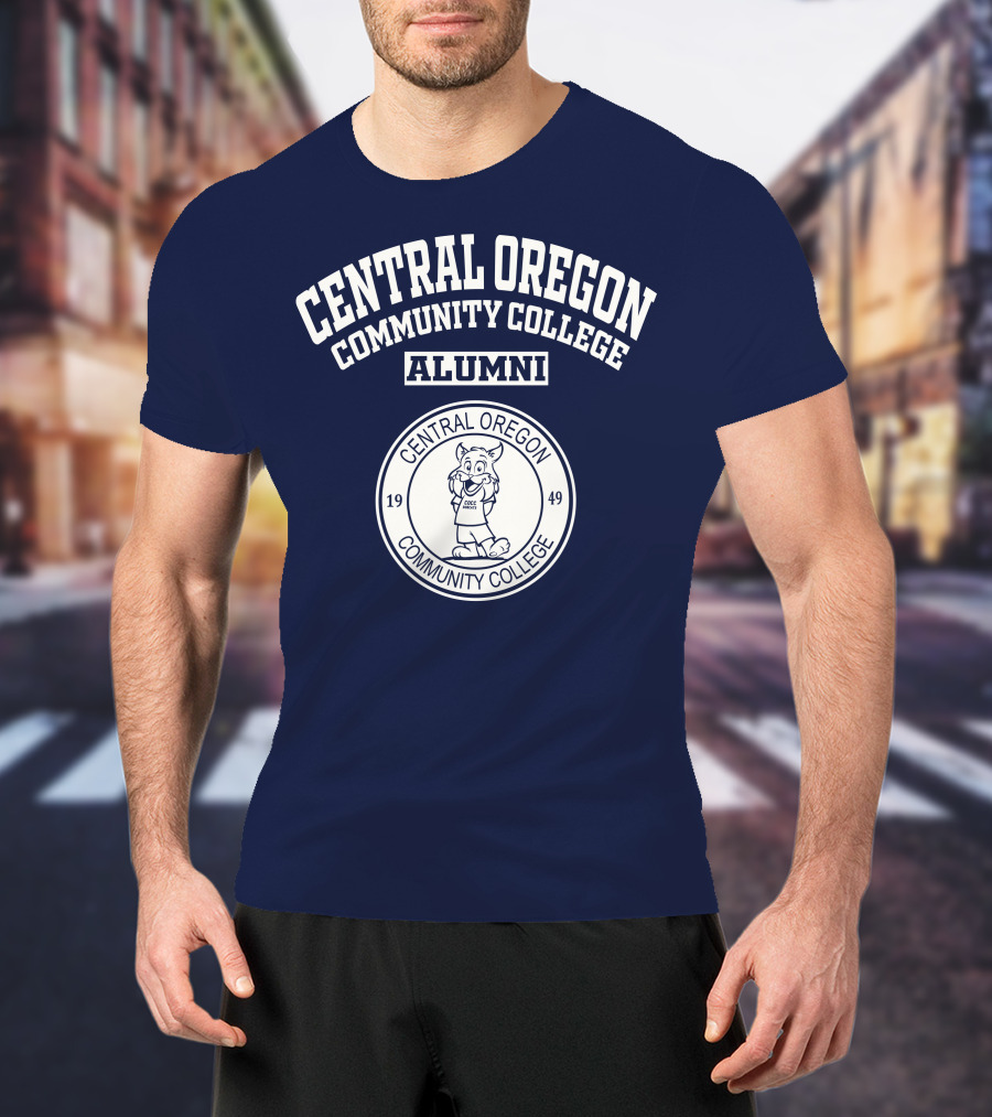 Central Oregon Community College Alumni 1949 Mascot Emblem T-Shirt