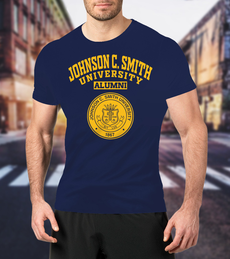 Johnson C Smith University Alumni 1867 Seal Sit Lux T-Shirt