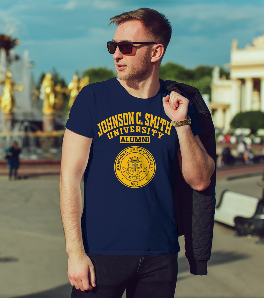 Johnson C Smith University Alumni 1867 Seal Sit Lux T-Shirt