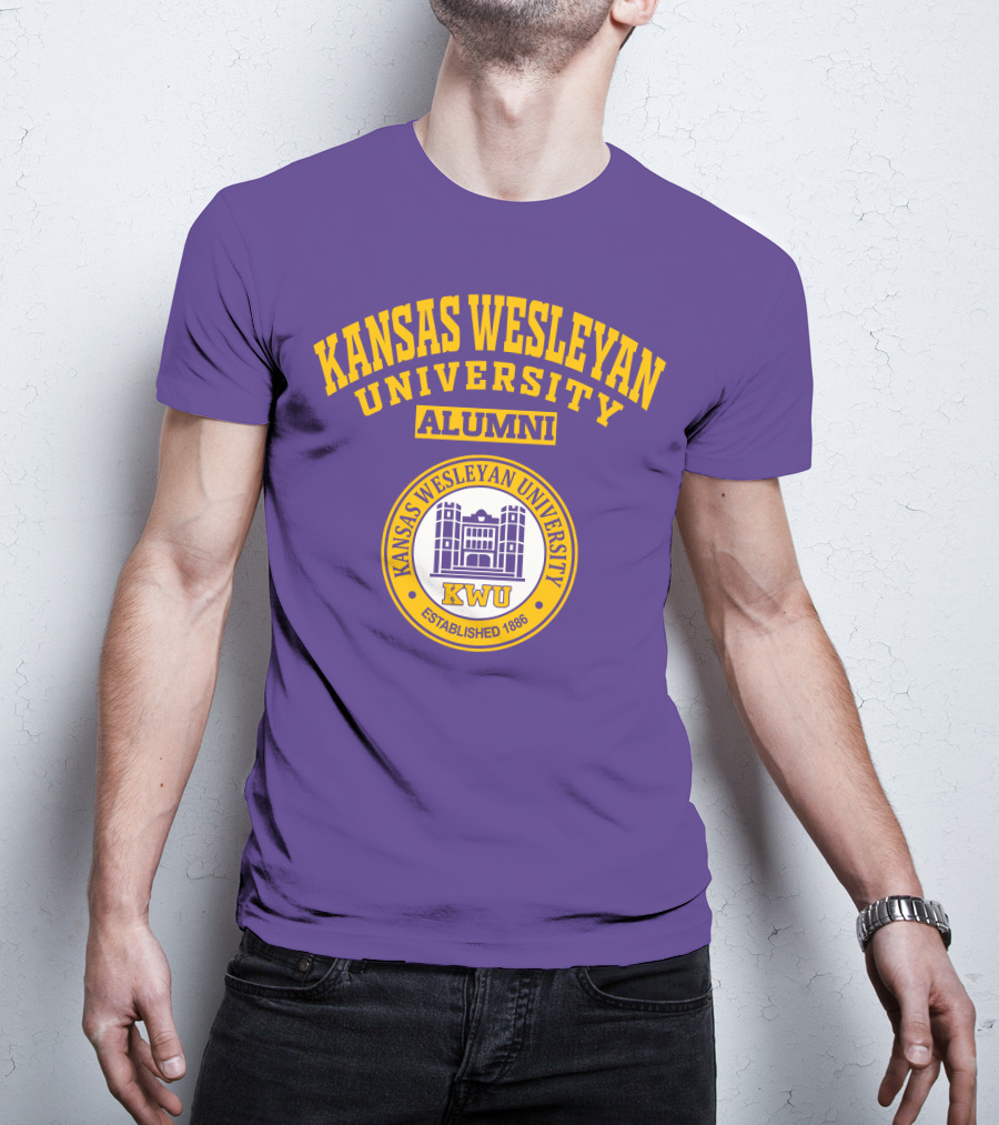 Kansas Wesleyan University Alumni KWU Established 1886 T-Shirt