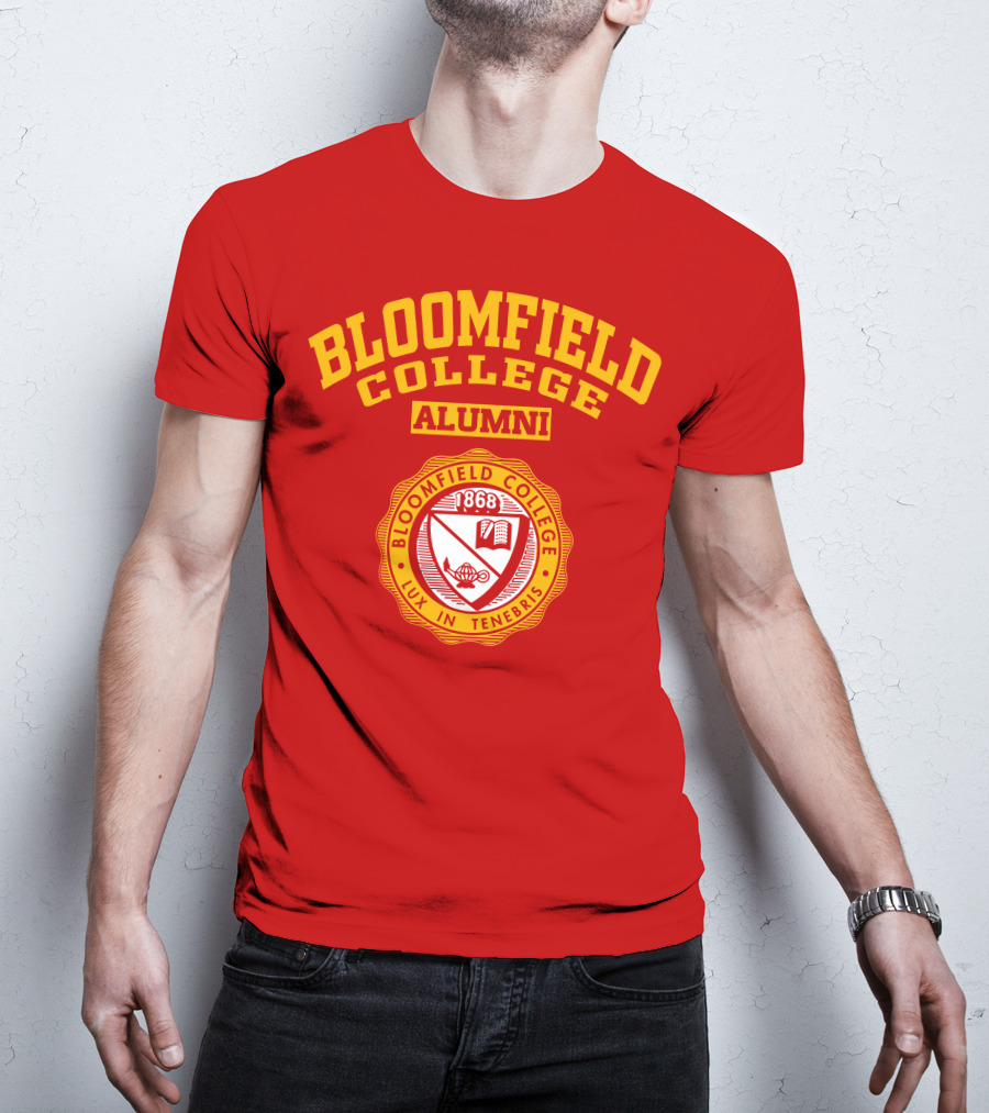 Bloomfield College Alumni 1868 Lux In Tenebris Emblem T-Shirt
