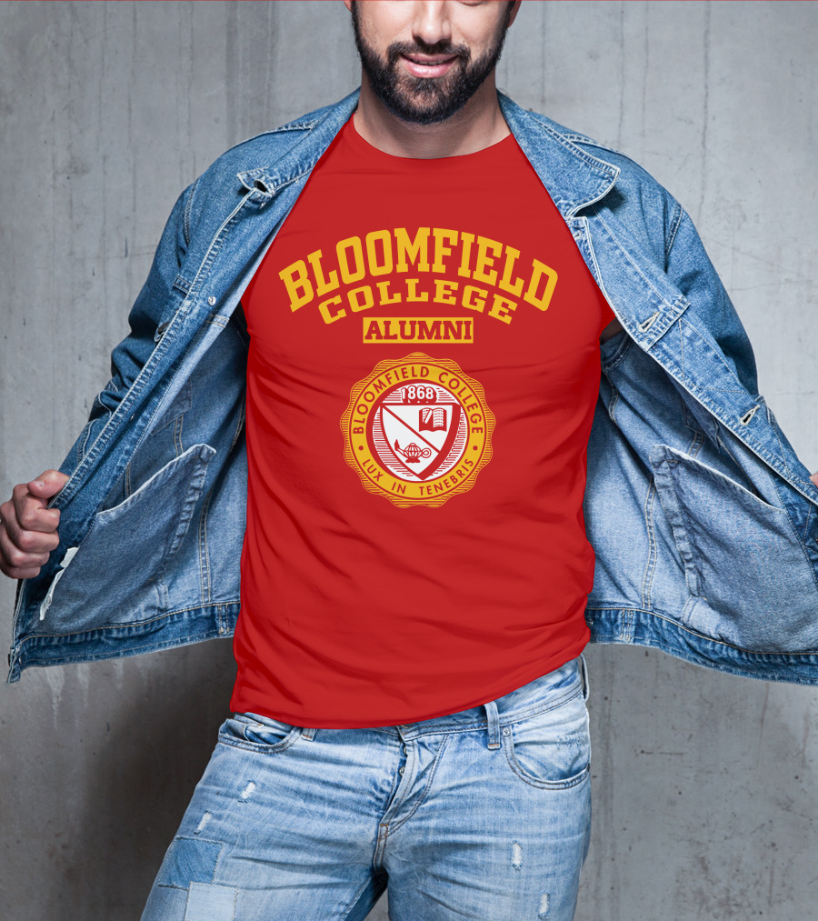 Bloomfield College Alumni 1868 Lux In Tenebris Emblem T-Shirt