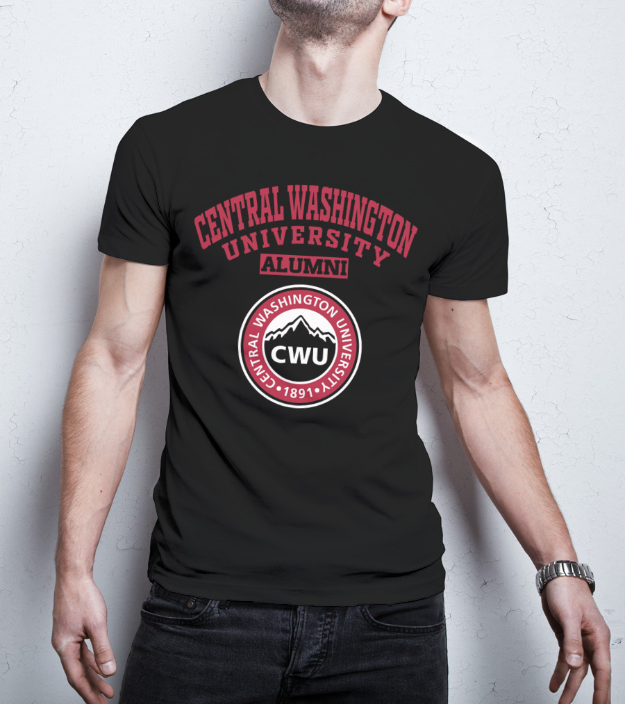 Central Washington University Alumni CWU 1891 T-Shirt