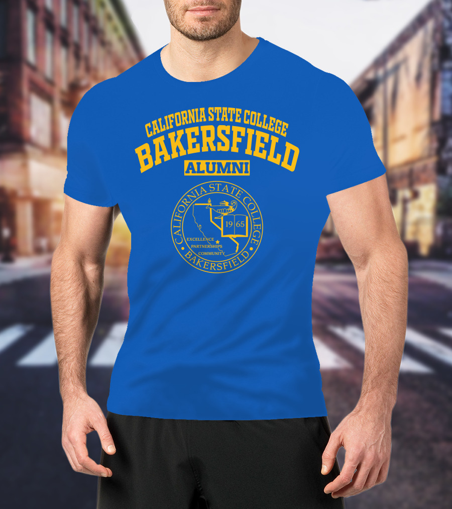 California State College Bakersfield Alumni 1965 Excellence Partnerships Community Seal T-Shirt
