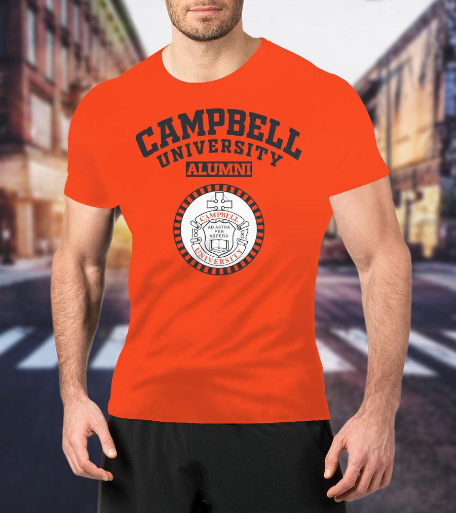 Campbell University Alumni Ad Astra Per Aspera Seal T-Shirt