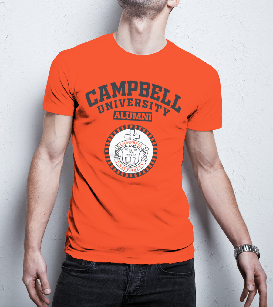 Campbell University Alumni Ad Astra Per Aspera Seal T-Shirt