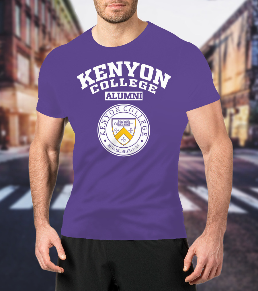 Kenyon College Alumni Established 1824 Seal Purple T-Shirt