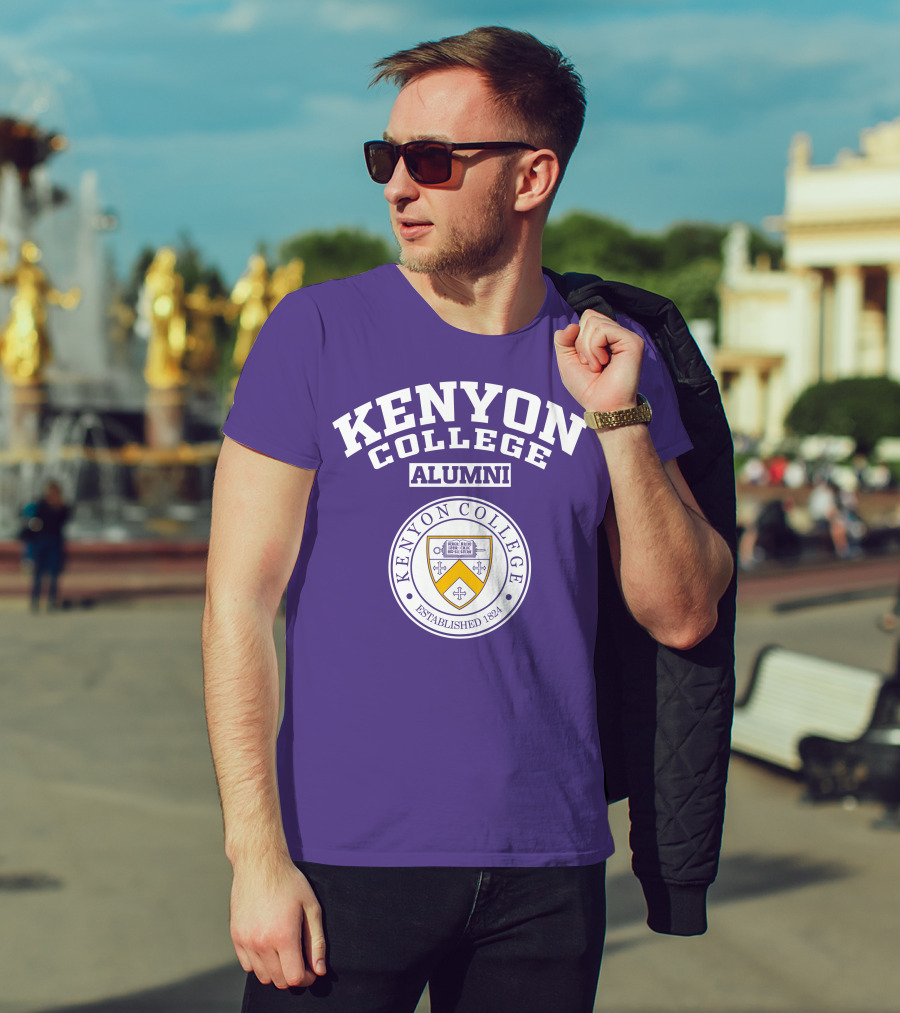 Kenyon College Alumni Established 1824 Seal Purple T-Shirt