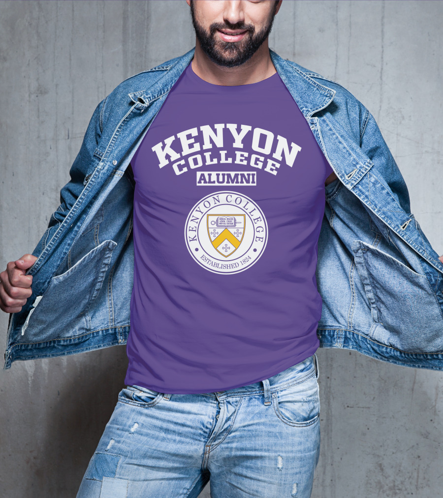 Kenyon College Alumni Established 1824 Seal Purple T-Shirt