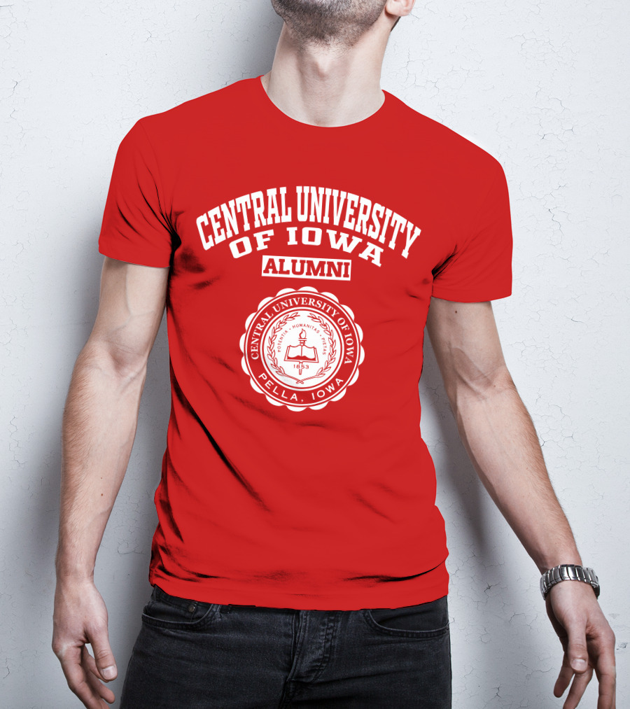 Central University Of Iowa Alumni Pella Seal 1853 T-Shirt