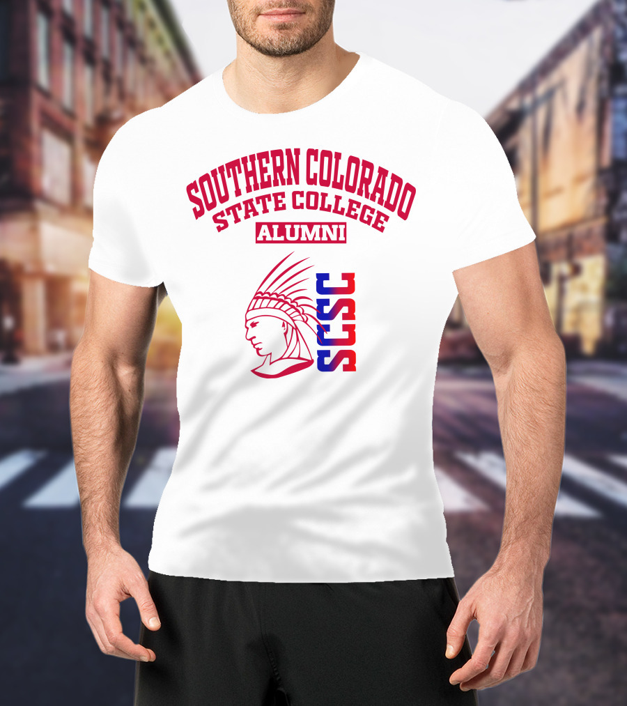 Southern Colorado State College Alumni SCSC Indian Head T-Shirt