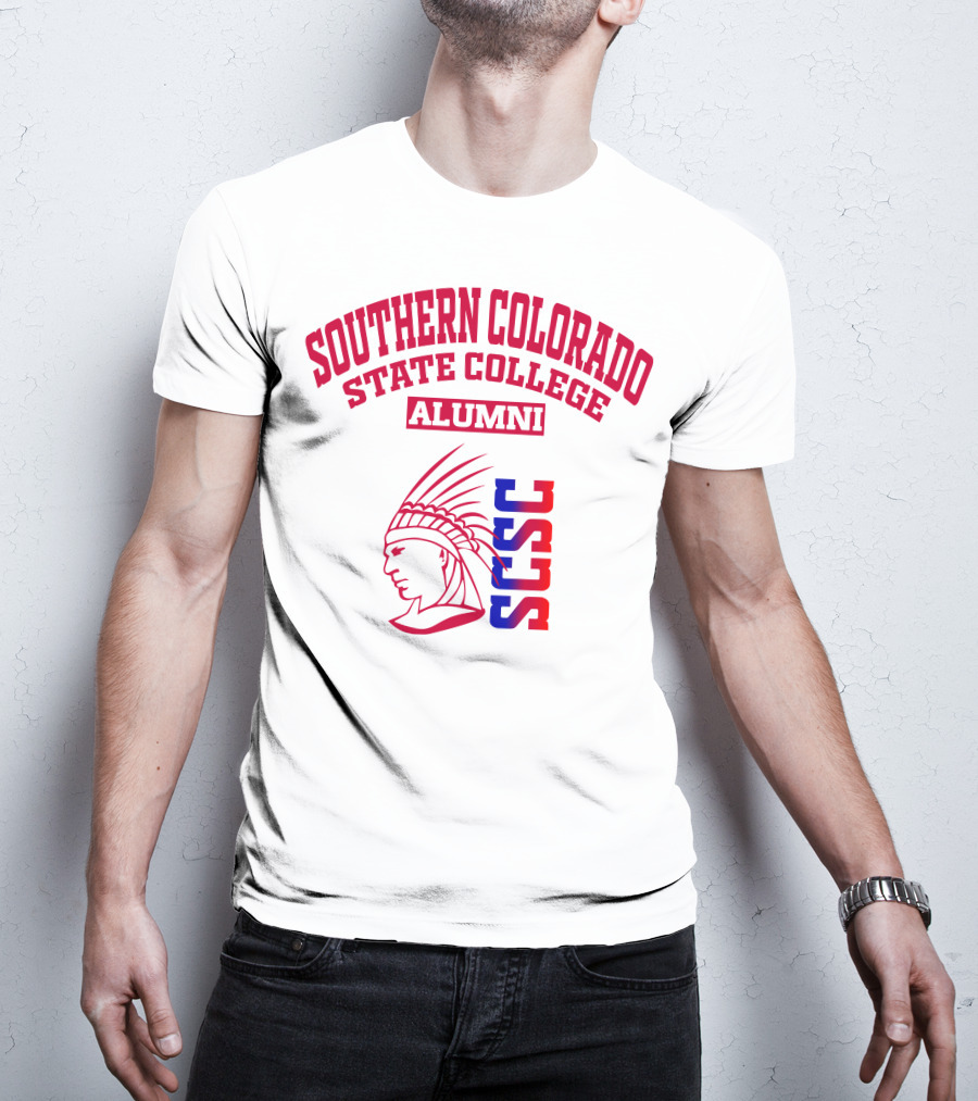 Southern Colorado State College Alumni SCSC Indian Head T-Shirt
