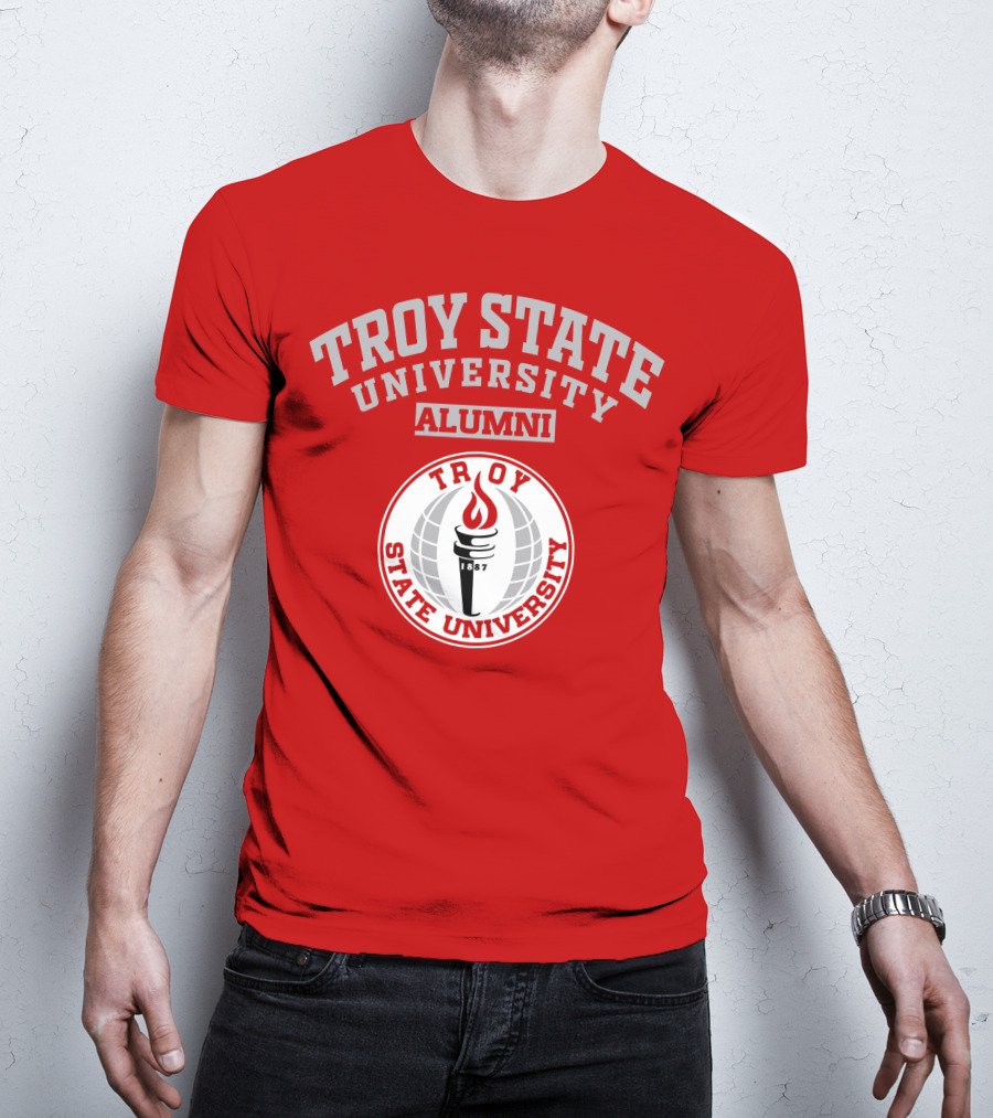 Troy State University Alumni 1887 Torch T-Shirt