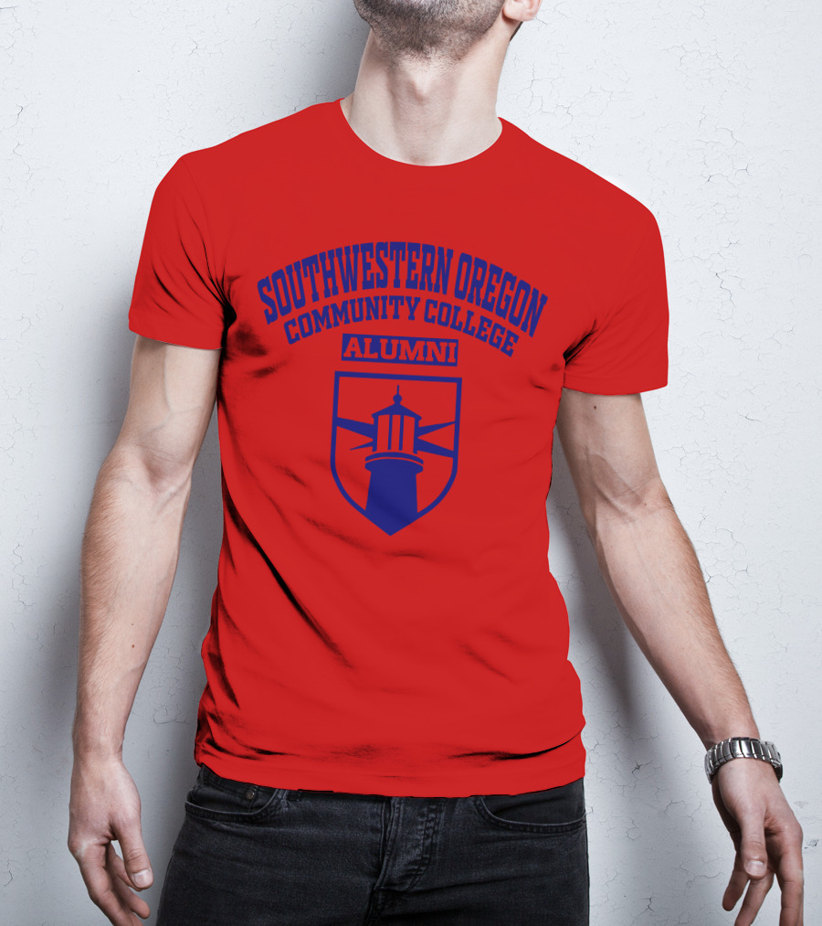 Southwestern Oregon Community College Alumni Lighthouse Emblem T-Shirt