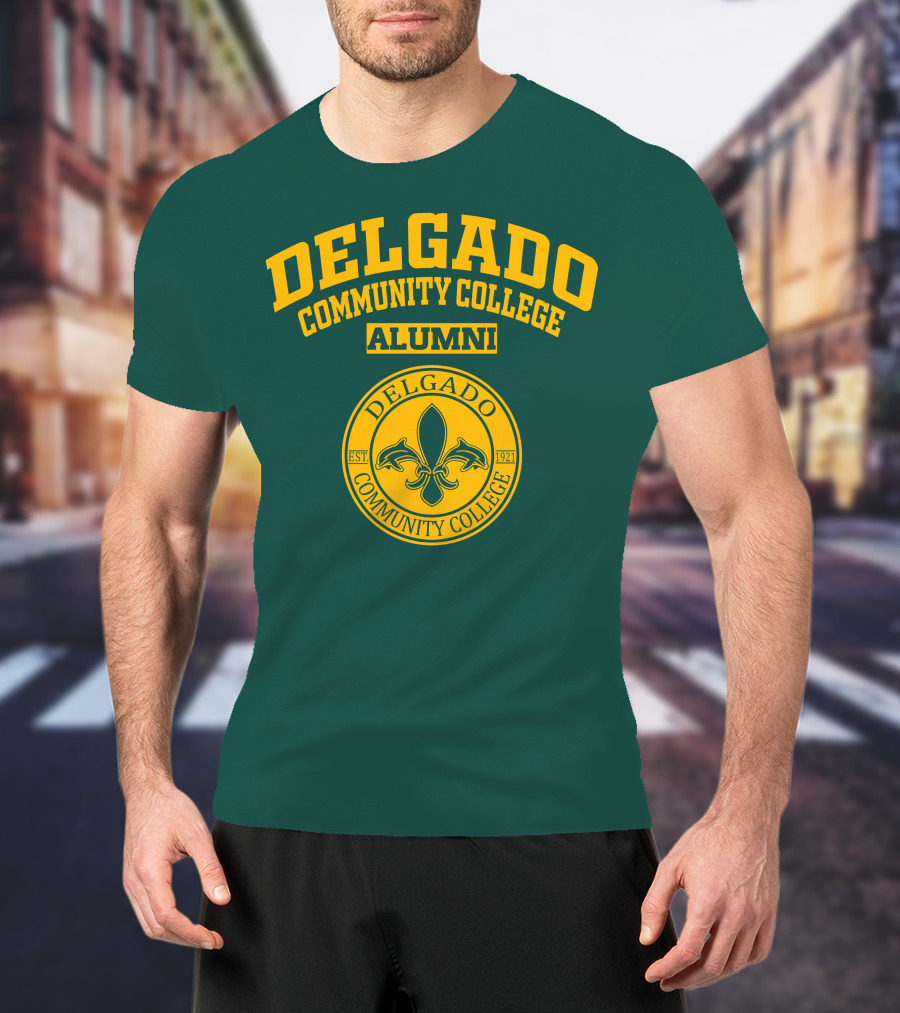 Delgado Community College Alumni EST. 1921 Fleur-de-lis T-Shirt
