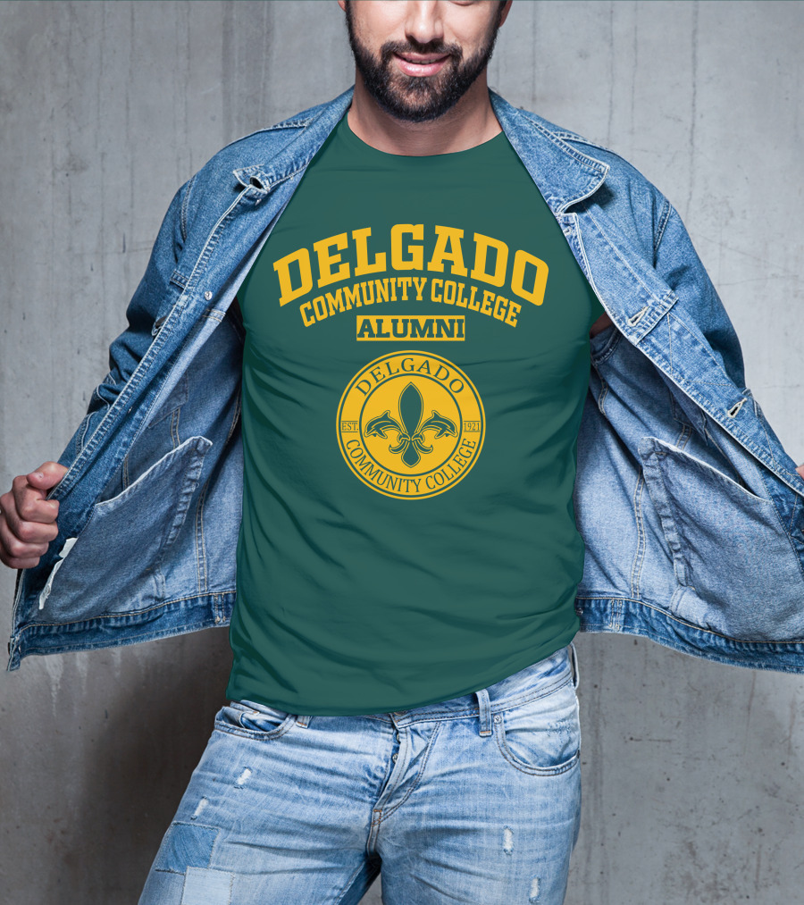 Delgado Community College Alumni EST. 1921 Fleur-de-lis T-Shirt