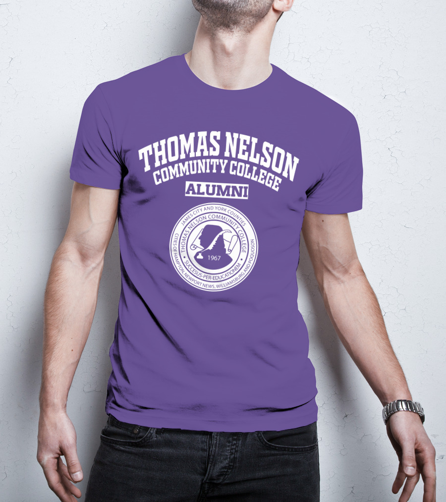 Thomas Nelson Community College Alumni 1967 Seal James City And York Counties Hampton Newport News Williamsburg Poquoson T-Shirt