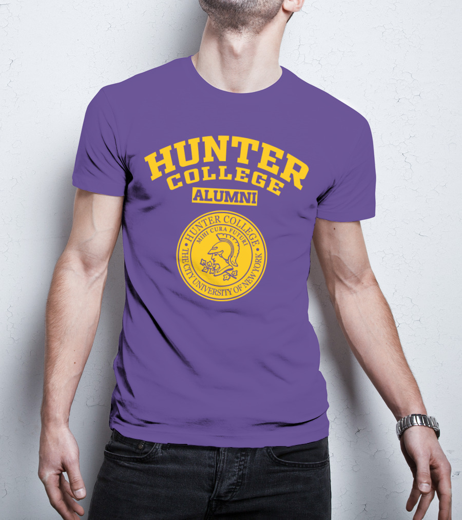 Hunter College Alumni Mihi Cura Futuri Seal The City University Of New York T-Shirt