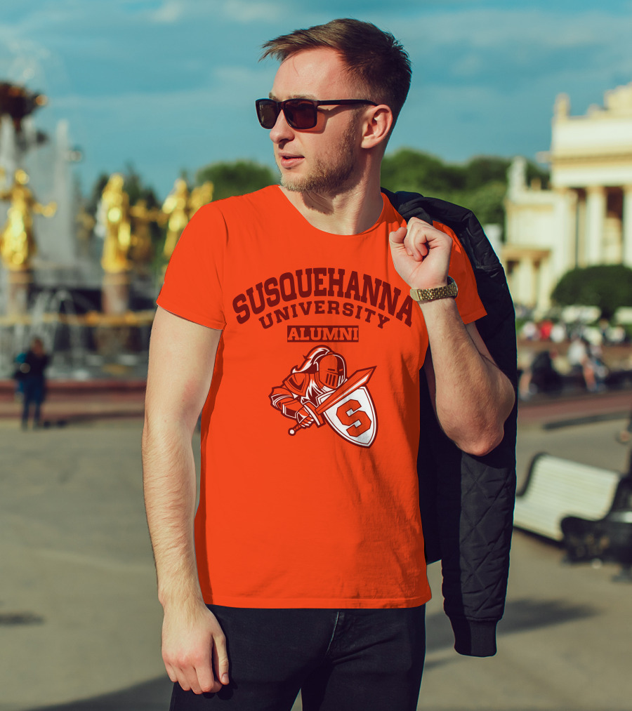 Susquehanna University Alumni Knight Shield S T-Shirt