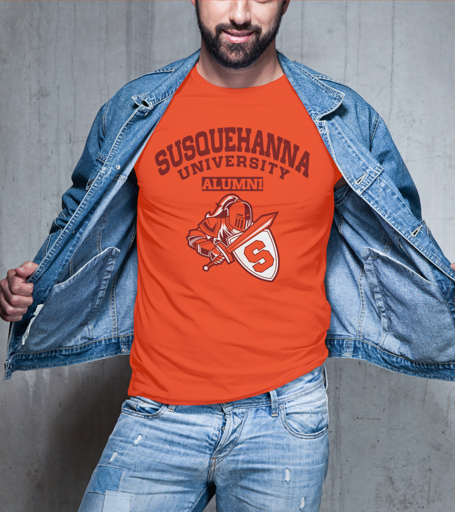 Susquehanna University Alumni Knight Shield S T-Shirt