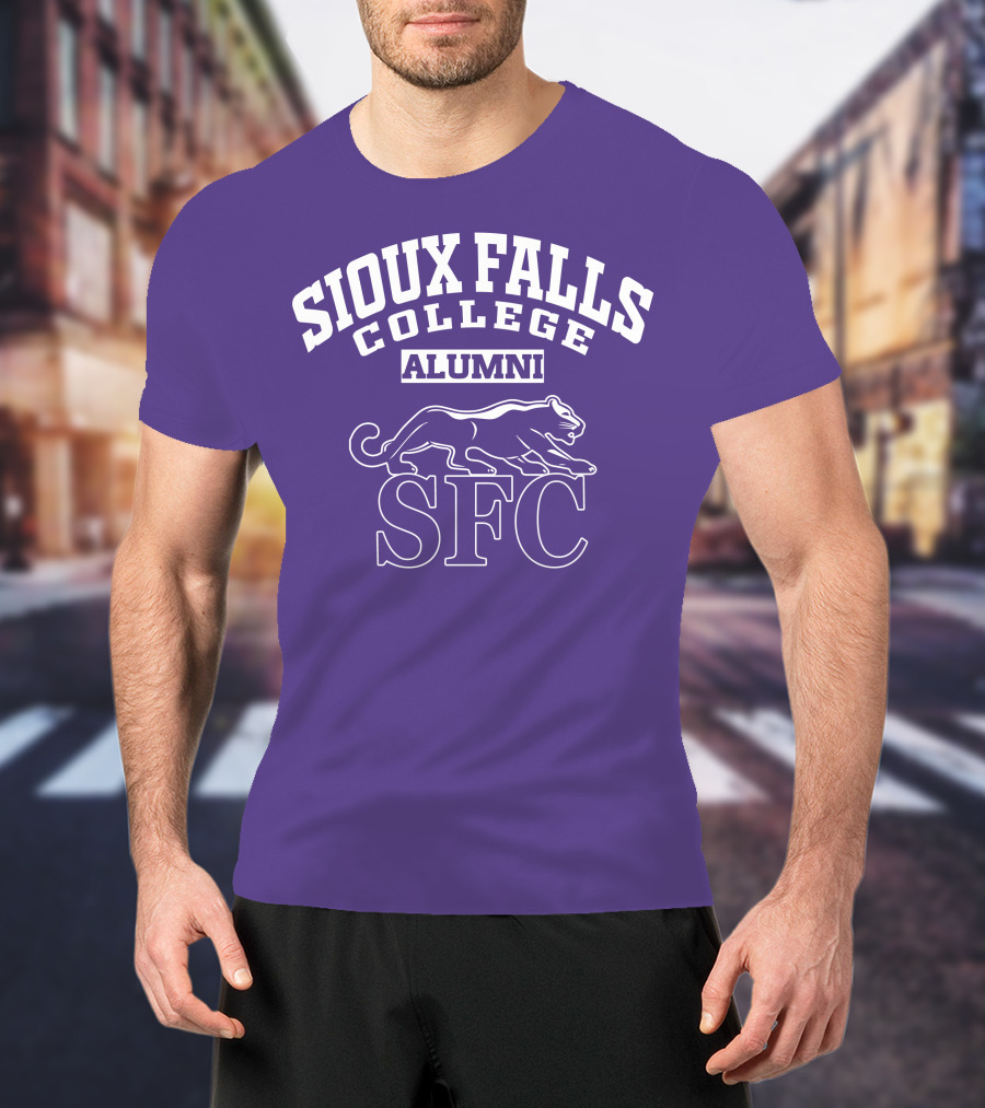 Sioux Falls College Alumni SFC Panther Purple T-Shirt