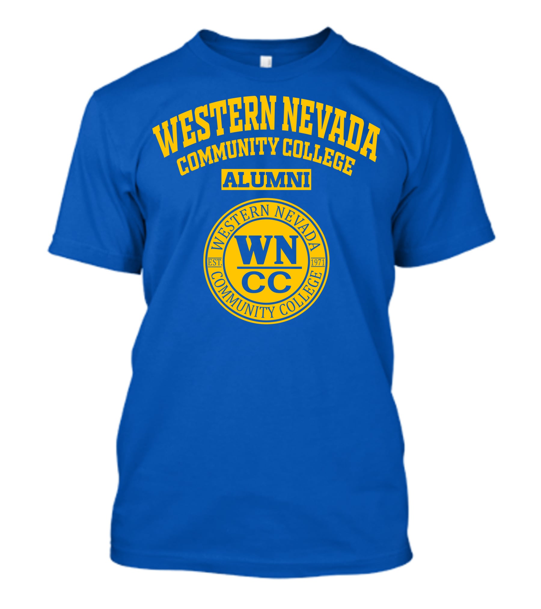 Western Nevada Community College Alumni WNCC Est 1971 T-Shirt