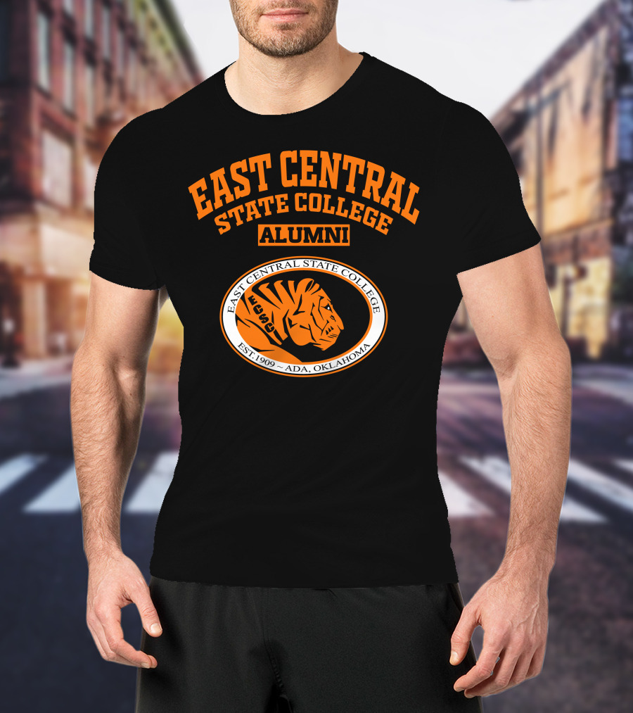 East Central State College Alumni Tiger Logo Est. 1909 Ada Oklahoma T-Shirt