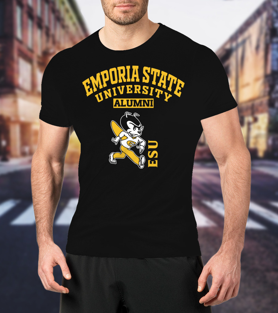 Emporia State University Alumni ESU Vintage Mascot T-Shirt
