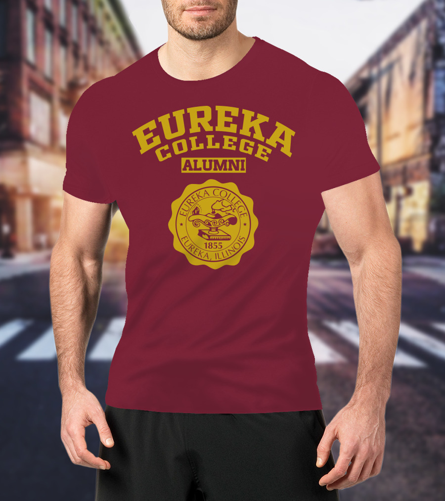 Eureka College Alumni Seal 1855 Eureka Illinois T-Shirt