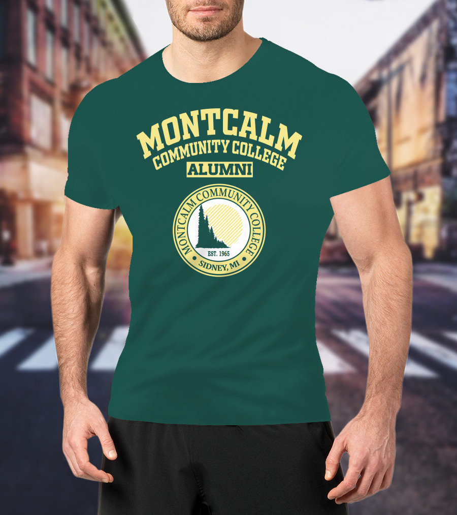 Montcalm Community College Alumni Est. 1965 Sidney MI T-Shirt