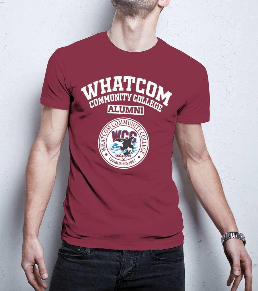 Whatcom Community College Alumni WCC Orcas Established 1967 T-Shirt
