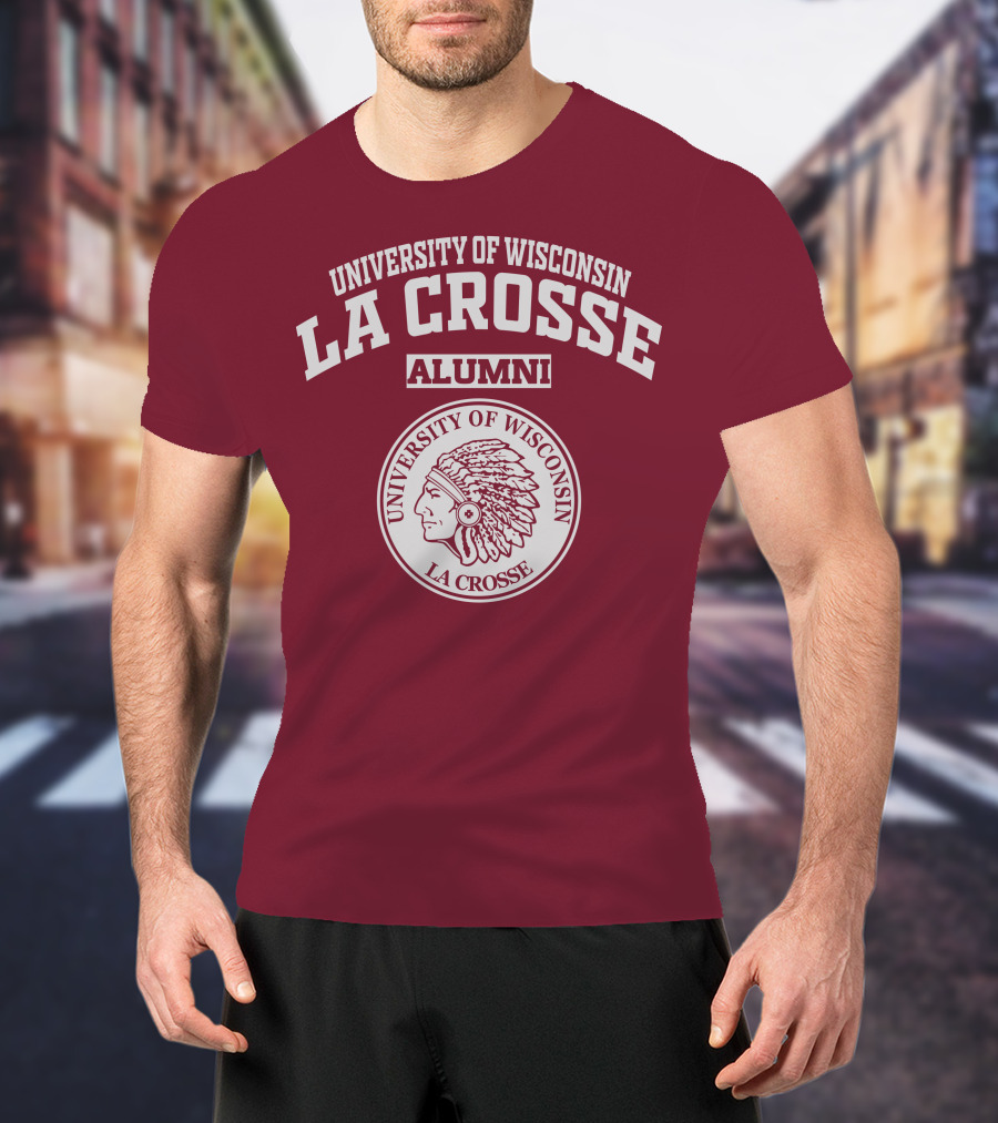 University Of Wisconsin La Crosse Alumni Indian Head T-Shirt