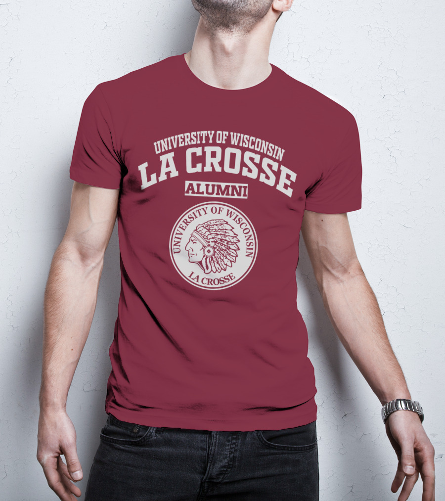 University Of Wisconsin La Crosse Alumni Indian Head T-Shirt