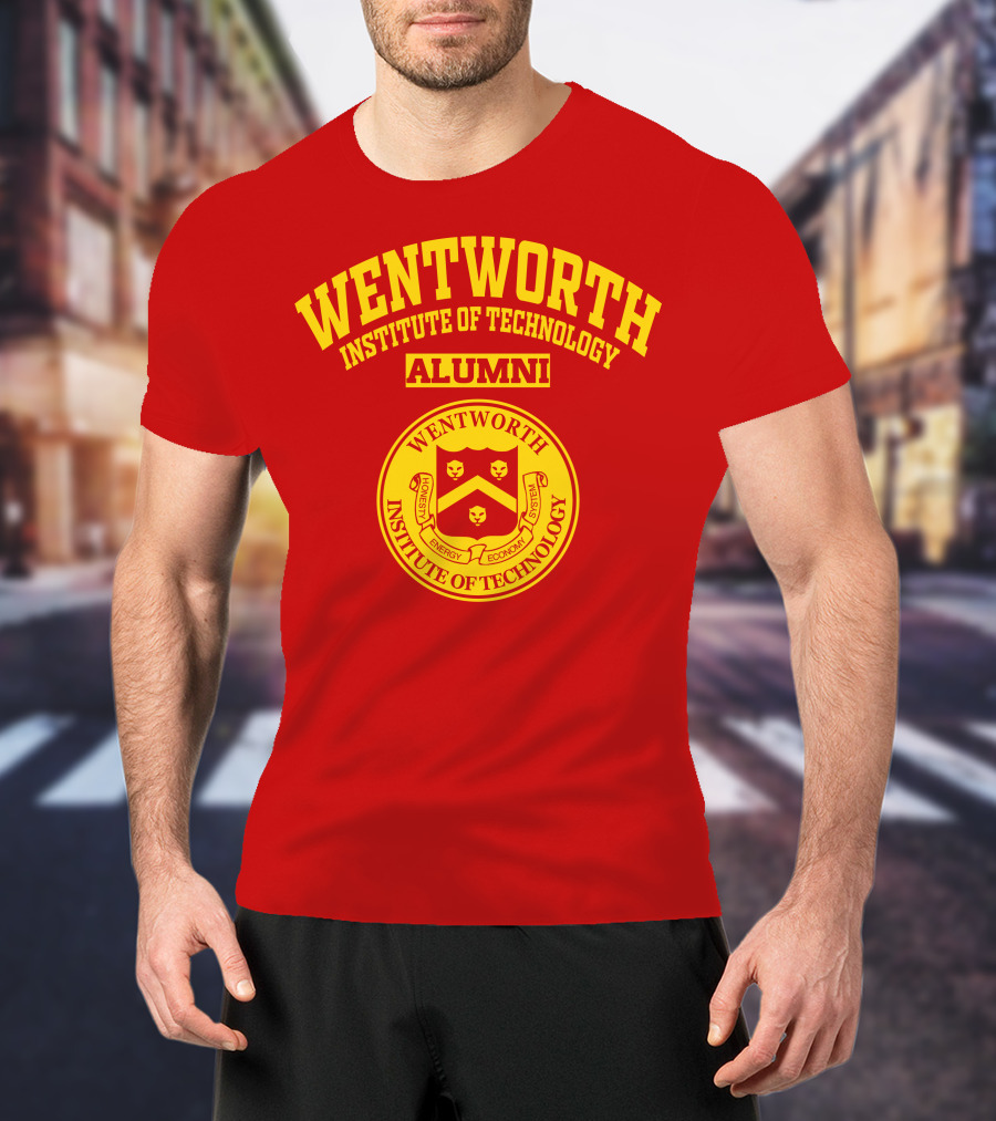 Wentworth Institute Of Technology Alumni Honesty Energy Economy System Crest T-Shirt