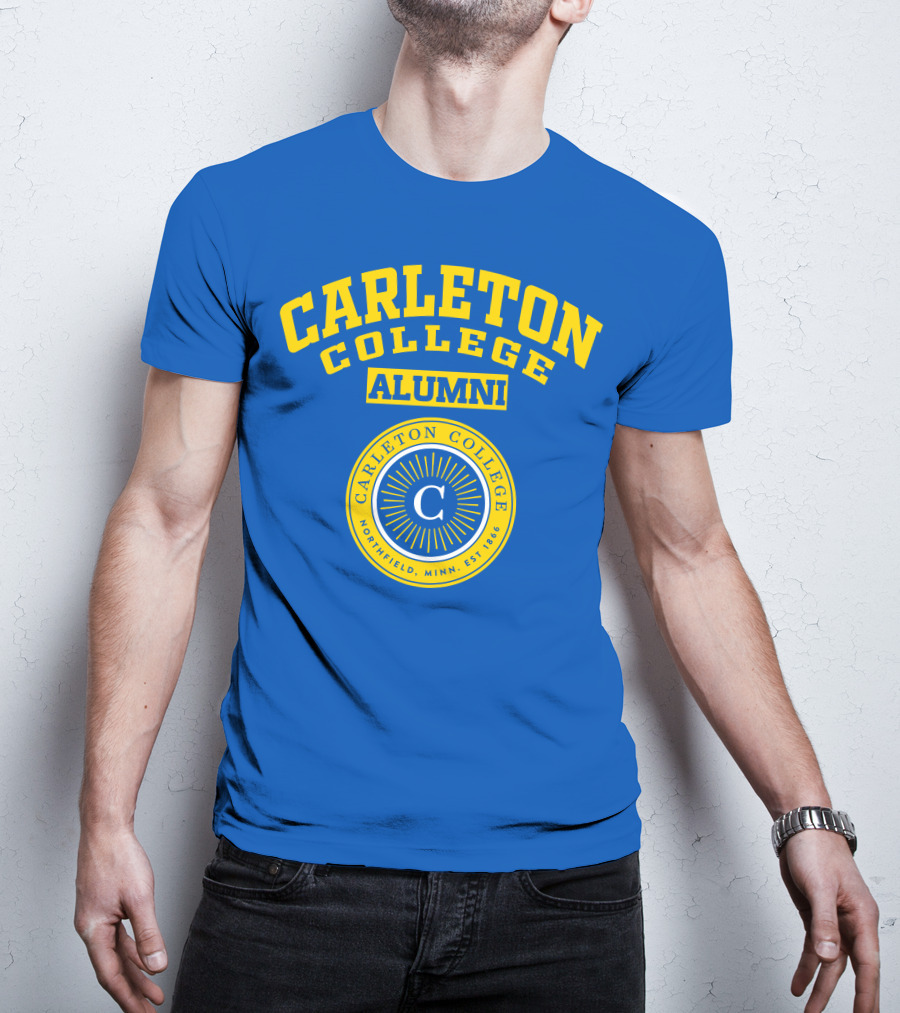 Carleton College Alumni Northfield Minnesota Est 1866 C Emblem T-Shirt