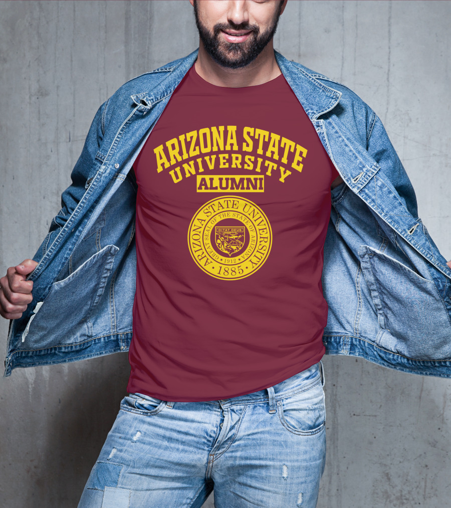 Arizona State University Alumni 1885 Great Seal Ditat Deus T-Shirt