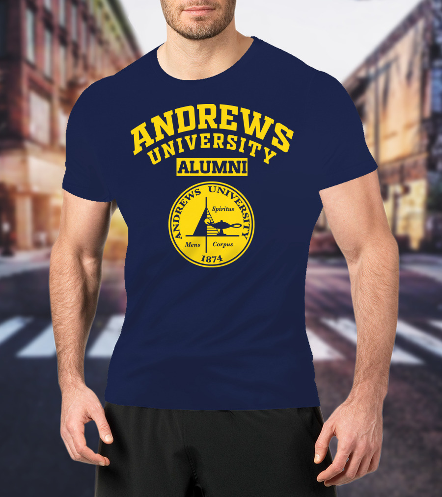 Andrews University Alumni Spiritus Mens Corpus 1874 T-Shirt
