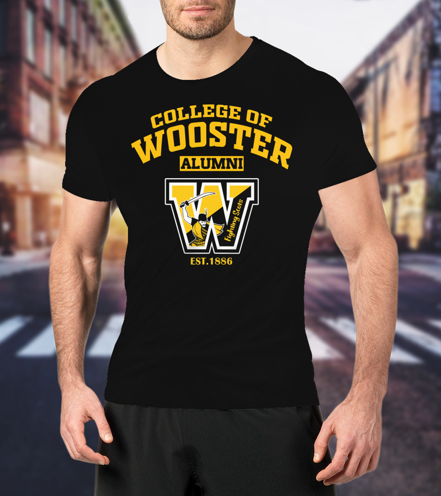College Of Wooster Alumni Fighting Scots Est. 1886 T-Shirt