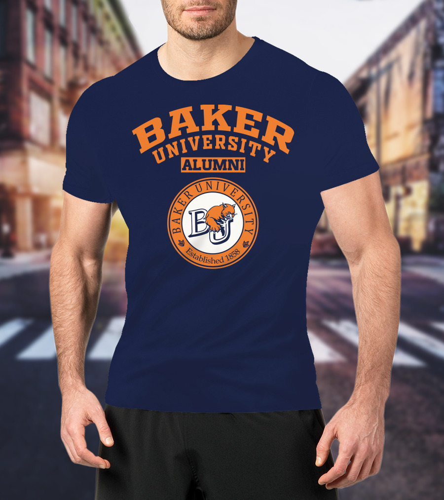 Baker University Alumni Established 1858 Wildcat Logo BU T-Shirt