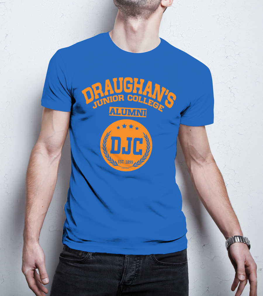 Draughan's Junior College Alumni DJC Est. 1899 Blue And Orange T-Shirt